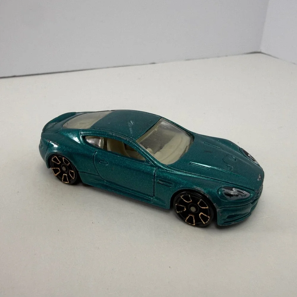 Hot Wheels Aston Martin DBS Metallic Teal 2010 All Stars 1/64 Diecast Car R6459